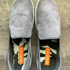 Women’s Rocket Dog shoes.  Size 8.  Grey Corduroy.
